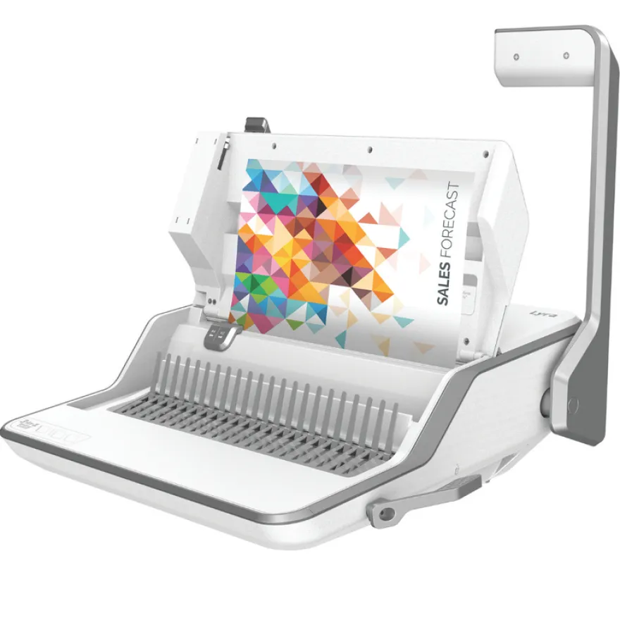 Fellowes Lyra 3-in-1 - machine à relier / relieuse perforeuse manuelle - perfore 30 feuilles - relie 300f