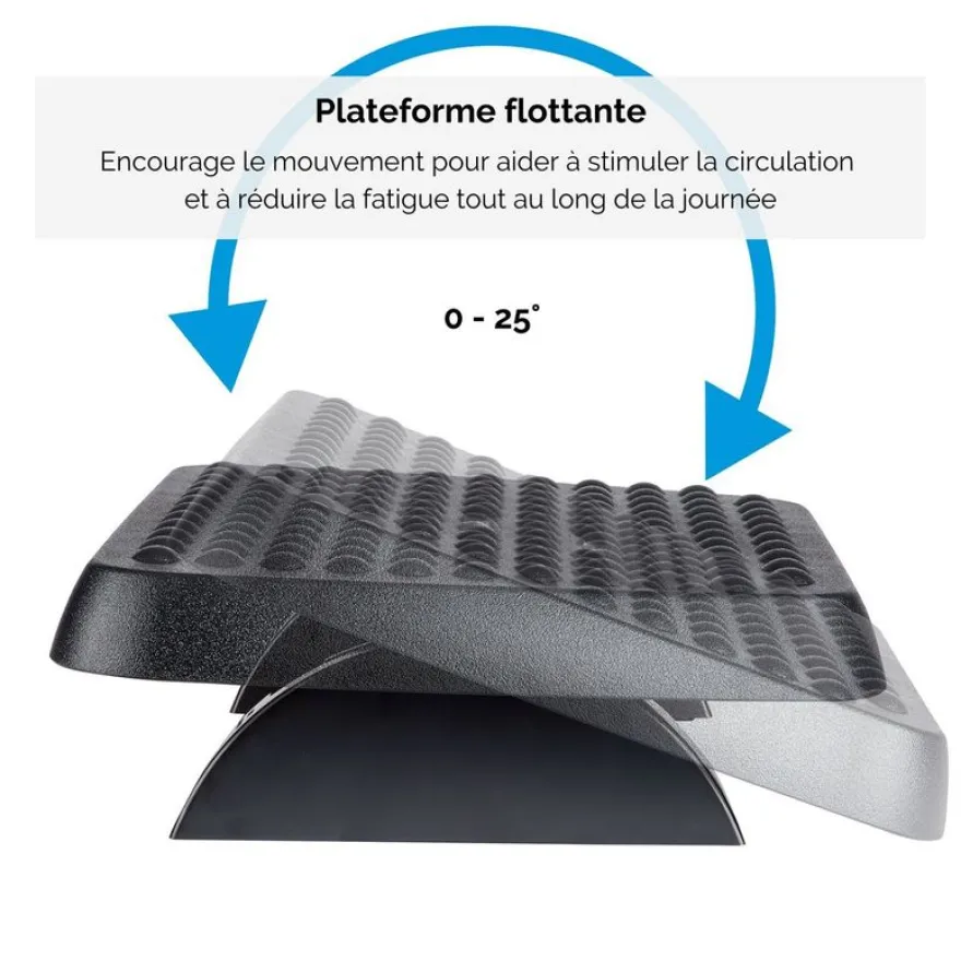 Fellowes - Repose-pieds réglable en hauteur - surface massante
