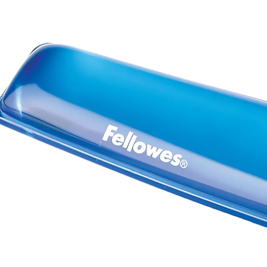 Fellowes - Repose-poignets clavier Crystals Gel bleu