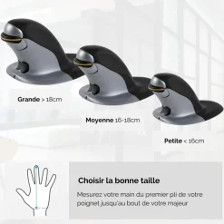 Fellowes - Souris sans fil verticale ambidextre - Medium