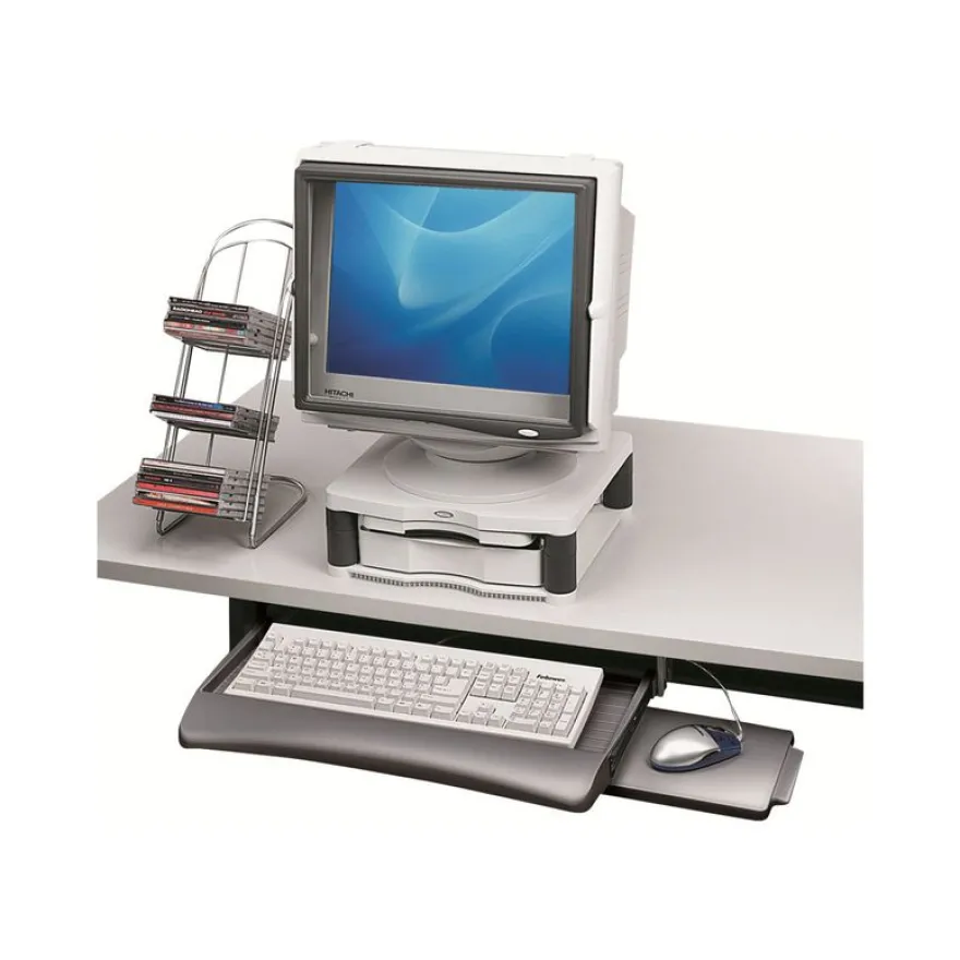 Fellowes - Support clavier / souris coulissant gris