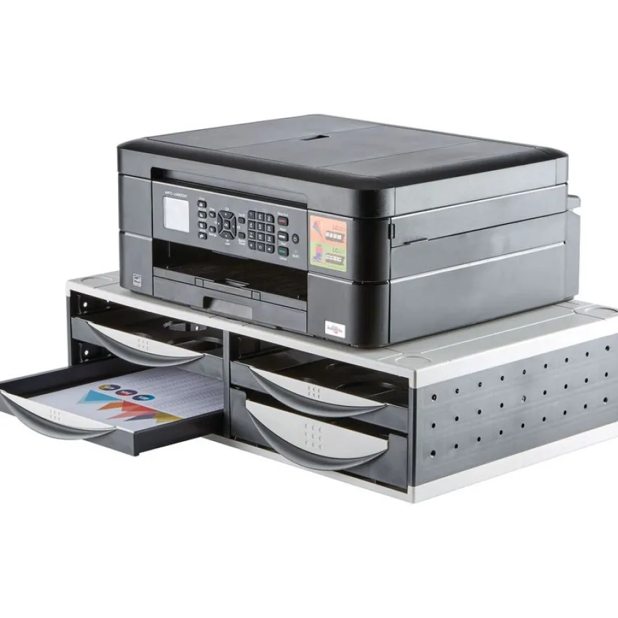 Fellowes - Support imprimante multi-rangement 4 tiroirs