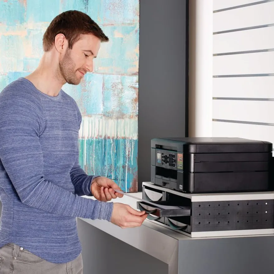 Fellowes - Support imprimante multi-rangement 4 tiroirs