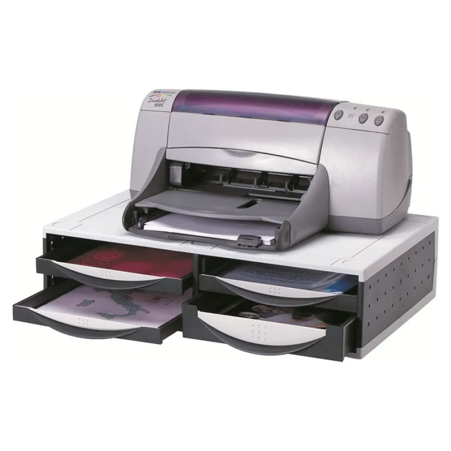 Fellowes - Support imprimante multi-rangement 4 tiroirs
