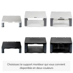 Fellowes - Support moniteur Premium - Gris foncé