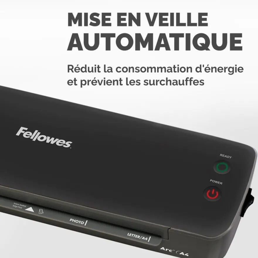 Fellowes Arc A4 - Plastifieuse A4 - jusqu'à 80 microns - anti-bourrage