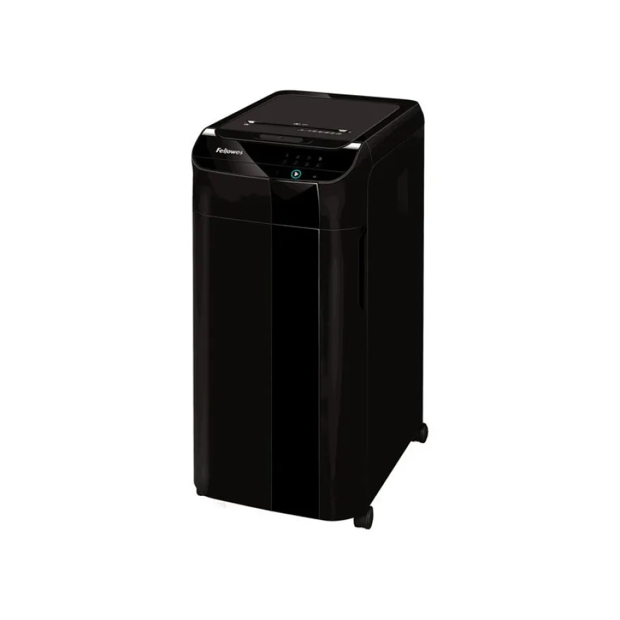 Fellowes AutoMax 450C - destructeur de documents coupe particules croisée - 450 feuilles - Corbeille 68 litres