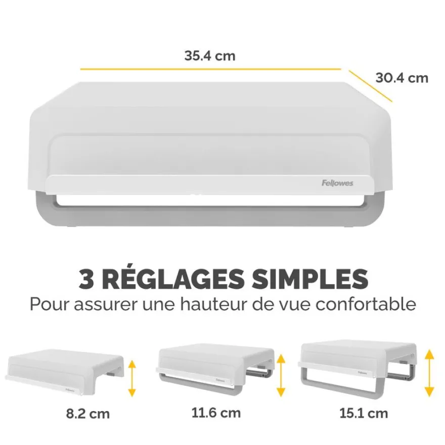 Fellowes Breyta - Support pour écran jusqu'à 15kg - blanc