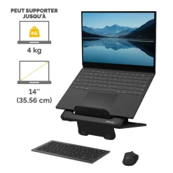 Fellowes Breyta - Support pour ordinateur portable jusqu'à 14" et 4kg - noir