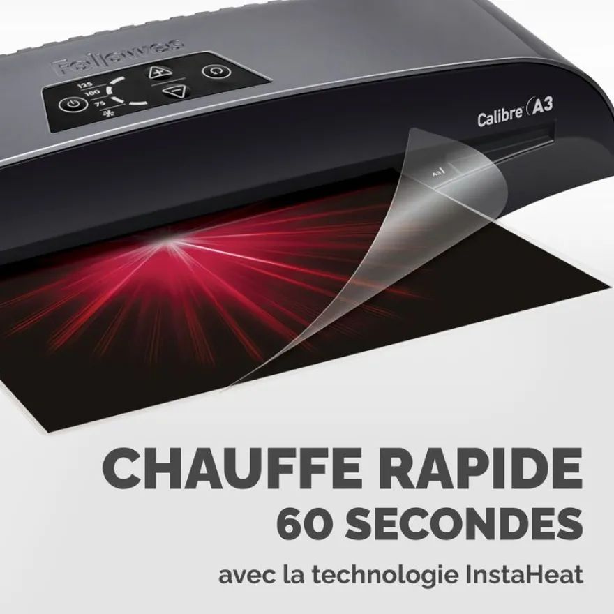 Fellowes Calibre A4 - Plastifieuse - de 80 à 125 microns, et à froid