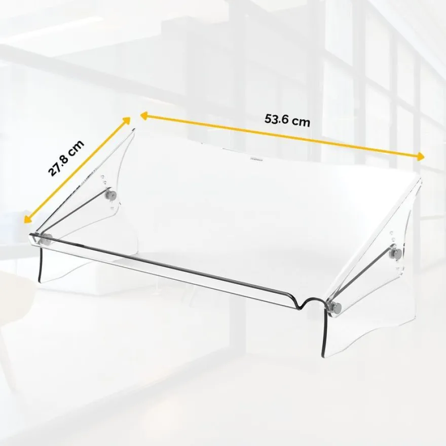 Fellowes Clarity - Porte-documents transparent - format A3 et A4 - réglable en hauteur - jusqu'à 6kg
