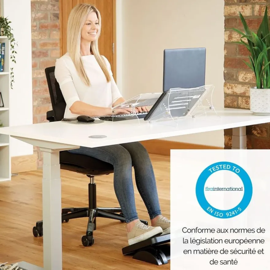 Fellowes Clarity - Porte-documents transparent - format A3 et A4 - réglable en hauteur - jusqu'à 6kg