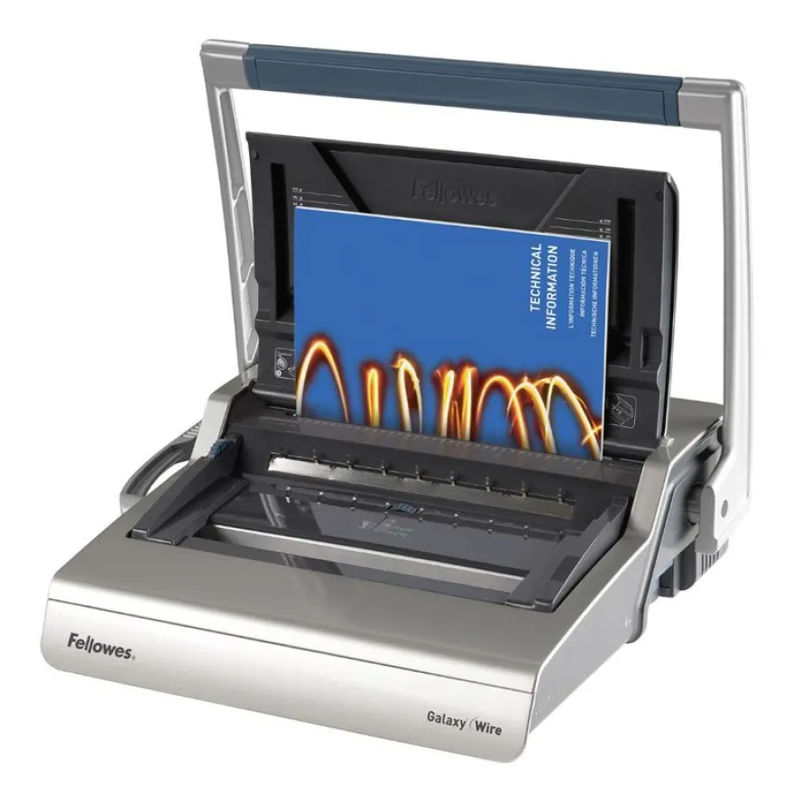 Fellowes Galaxy/Wire - machine à relier / relieuse perforeuse manuelle par anneaux métal - Perfore 15 feuilles - relie 130f
