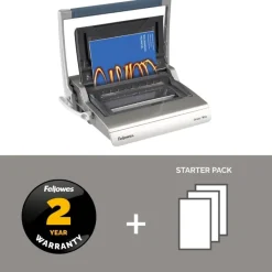 Fellowes Galaxy/Wire - machine à relier / relieuse perforeuse manuelle par anneaux métal - Perfore 15 feuilles - relie 130f