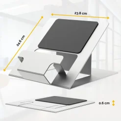Fellowes Hylyft - Support pour ordinateur portable pliable - réglable en hauteur sans effort - base antidérapante