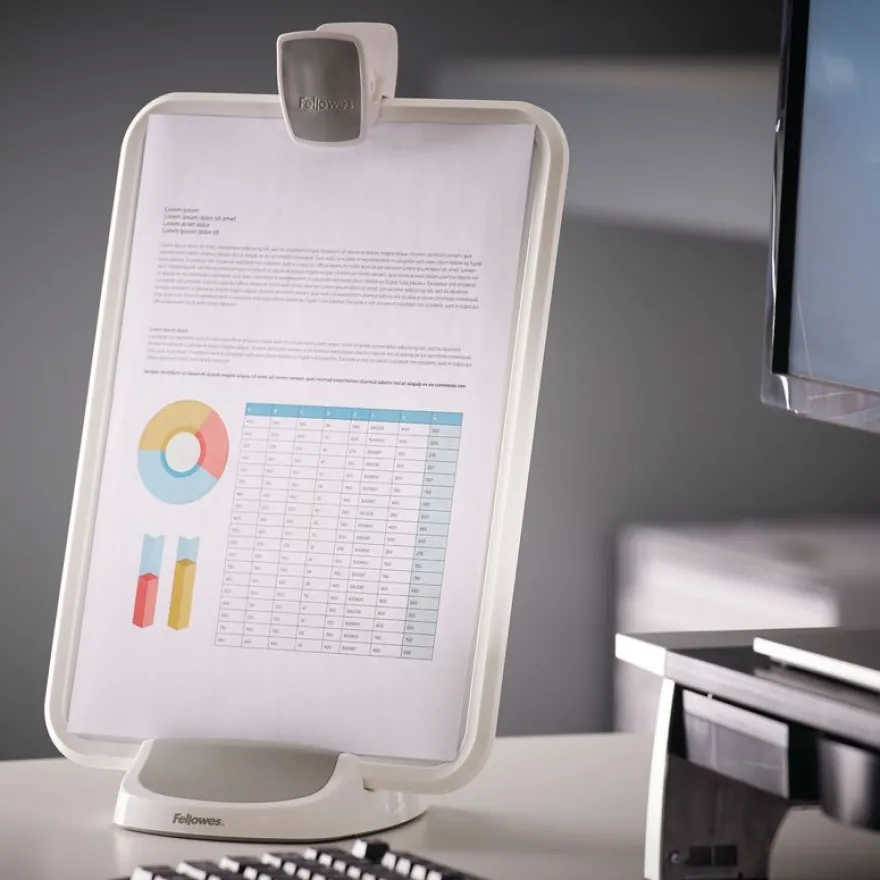 Fellowes I-Spire Series - Porte-copies 5 en 1 - blanc