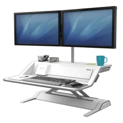 Fellowes Lotus - Kit bras porte-écrans double pour station assis-debout Lotus