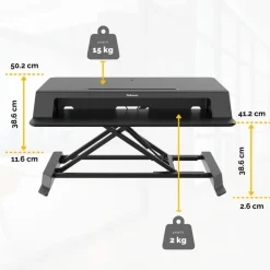 Fellowes Lotus LT - Station de travail assis-debout - noir