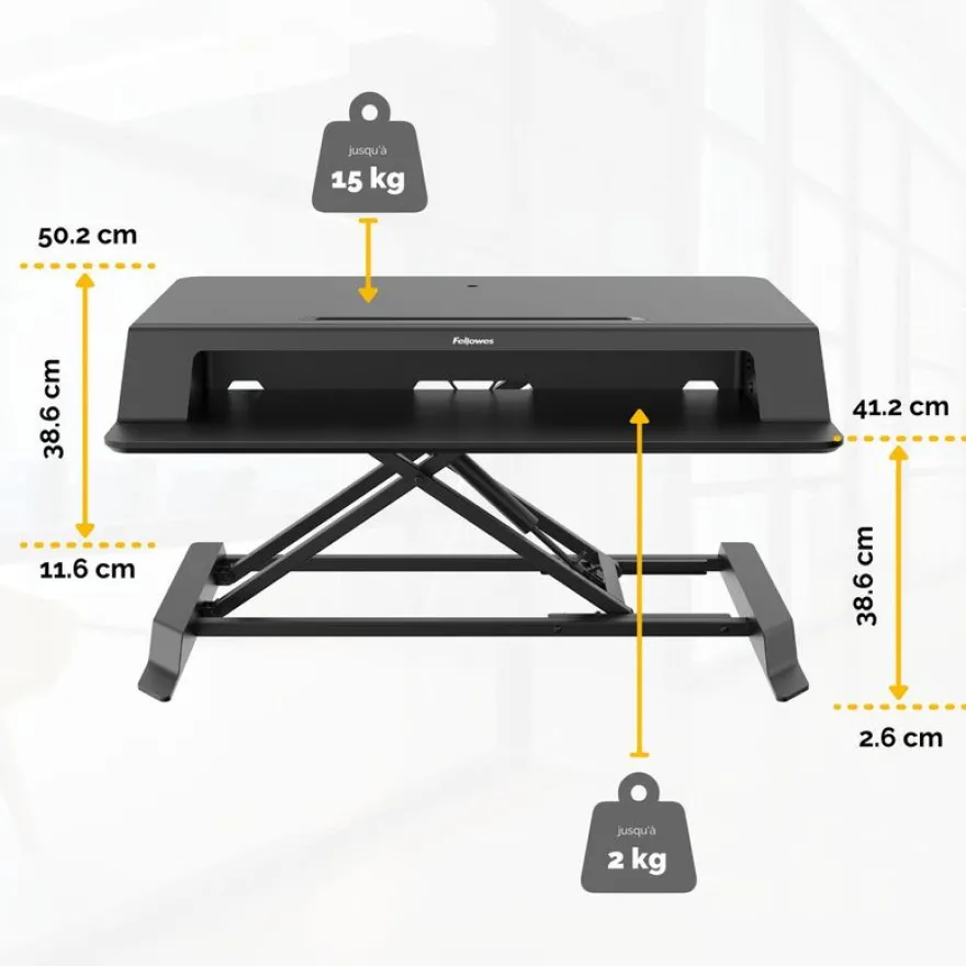 Fellowes Lotus LT - Station de travail assis-debout - noir