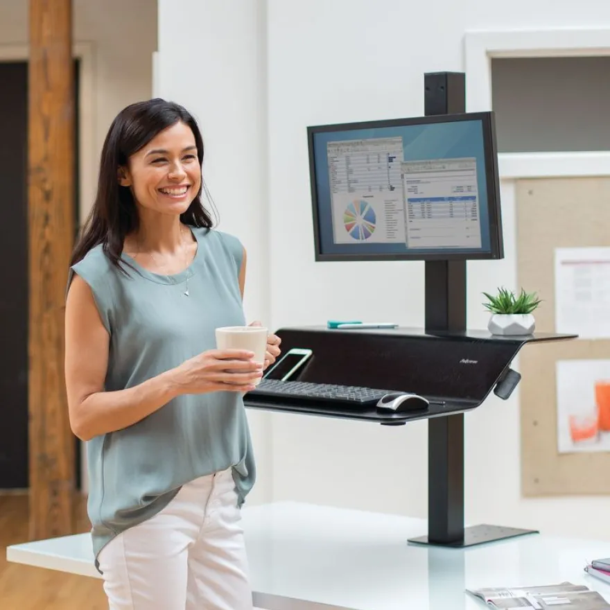 Fellowes Lotus VE - Station de travail assis-debout écran simple