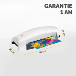 Fellowes Lunar A4 - Plastifieuse A4 - de 80 et 125 microns - anti-bourrage