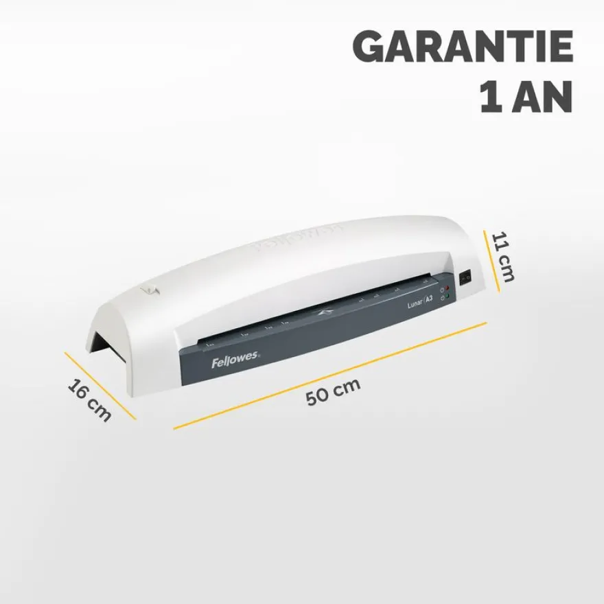 Fellowes Lunar A3 - Plastifieuse A3 - de 80 à 125 microns - anti-bourrage