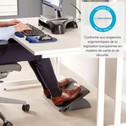 Fellowes Office Suites - Repose-pieds réglable anti-bactérien Microban - surface antidérapante