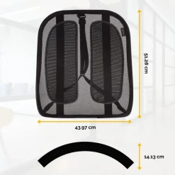 Fellowes Office Suites - Support dorsal en maille - compatible avec tout type de chaises