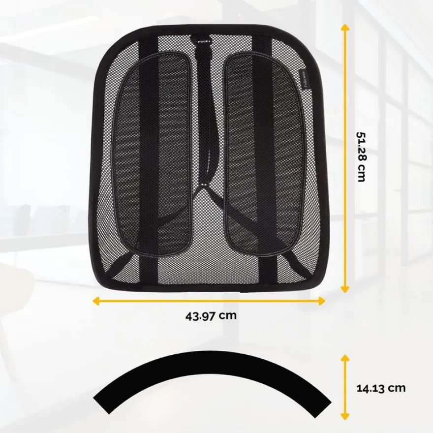 Fellowes Office Suites - Support dorsal en maille - compatible avec tout type de chaises