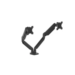 Fellowes Platinum series - Bras porte écran double réglable - fixation sur bureau - noir