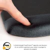 Fellowes PlushTouch - Tapis de souris / repose-poignets ergonomique - noir - protection anti-bactérienne Microban - surface douce et antidérapante