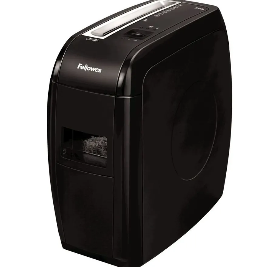 Fellowes Powershred 21Cs - destructeur de documents coupe croisée - 12 feuilles - Corbeille 15 litres - sécurité SafeSense