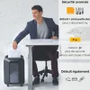 Fellowes Powershred LX200 - destructeur de documents coupe croisée mini-cut - 12 feuilles - Corbeille 22 litres