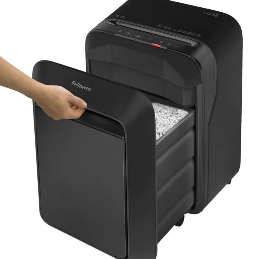 Fellowes Powershred LX210 - destructeur de documents coupe croisée mini-cut - 16 feuilles - Corbeille 23 litres