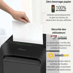 Fellowes Powershred LX210 - destructeur de documents coupe croisée mini-cut - 16 feuilles - Corbeille 23 litres