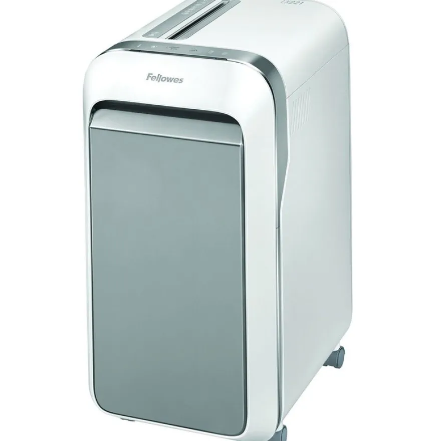 Fellowes Powershred LX221 - destructeur de documents coupe croisée microparticules - 20 feuilles - Corbeille 30 litres - blanc