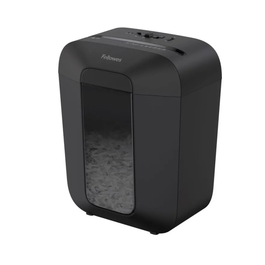 Fellowes Powershred LX45 - destructeur de documents coupe croisée - 8 feuilles - Corbeille 17 litres - verrouillage de sécurité