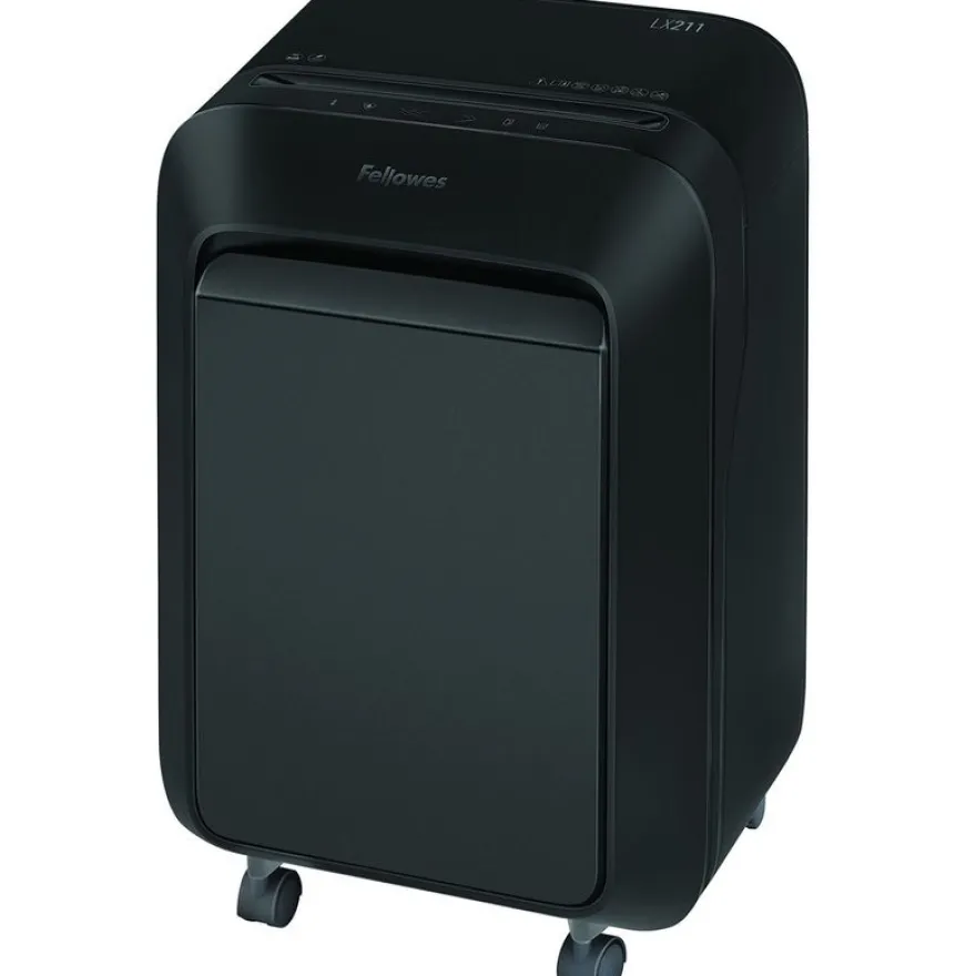 Fellowes Powershred LX211 - destructeur de documents coupe croisée microparticules - 15 feuilles - Corbeille 23 litres - noir