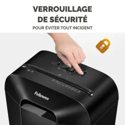 Fellowes Powershred LX41 - Destructeur de documents mini-cut - 8 feuilles - Corbeille 17 litres