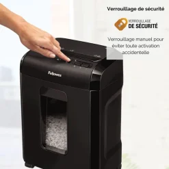 Fellowes Powershred 10M - destructeur de documents coupe croisée microparticules - 10 feuilles - Corbeille 19 litres