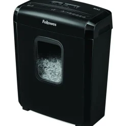 Fellowes Powershred 6M - destructeur de documents coupe croisée mini-cut - 6 feuilles - Corbeille 13 litres
