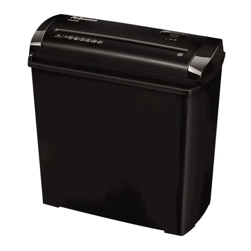 Fellowes Powershred P-25S - destructeur de documents coupe droite - 5 feuilles - Corbeille 11 litres