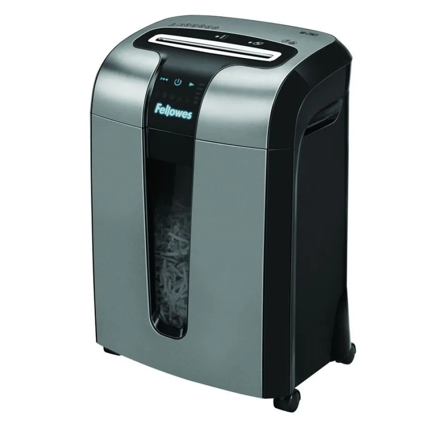 Fellowes Powershred W-71Ci - destructeur de documents coupe croisée - 12 feuilles - Corbeille 23 litres