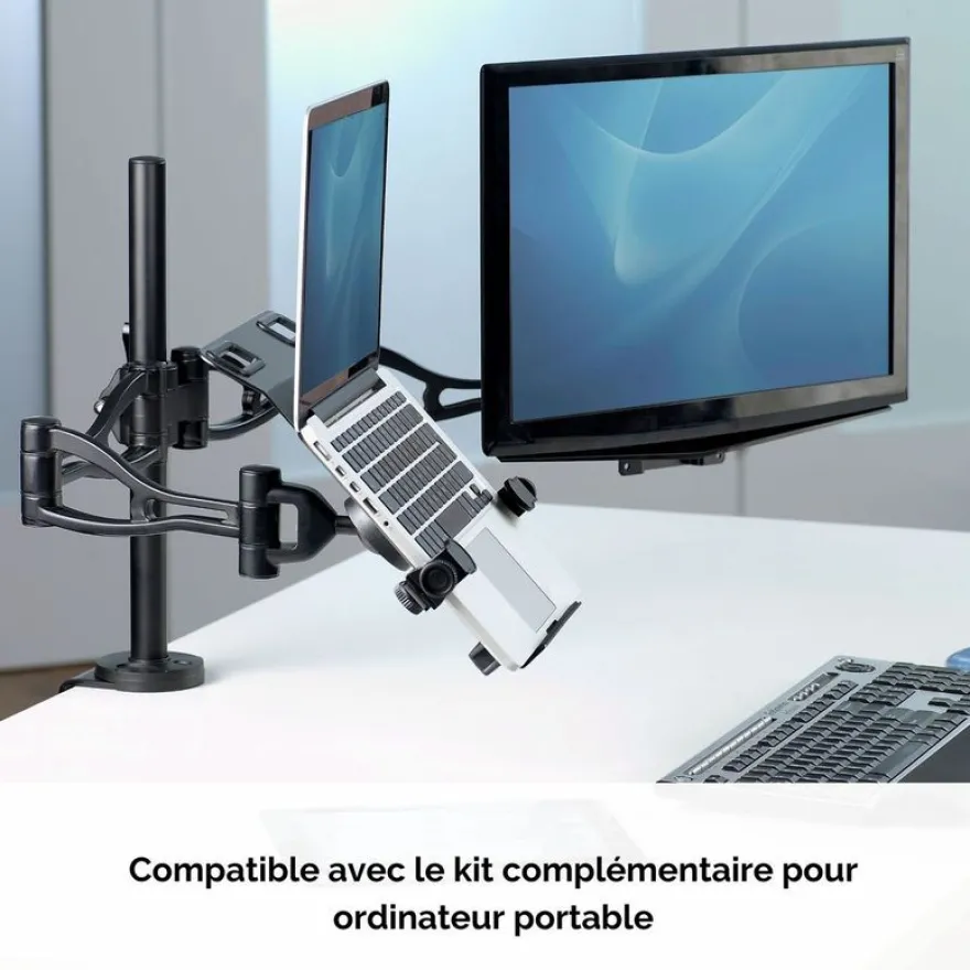 Fellowes Professional Series - Bras porte-écran double jusqu'à 26" - angle et hauteur ajustable