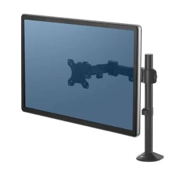 Fellowes Reflex - Bras porte-écran simple jusqu'à 32" - réglable en hauteur et en profondeur - système de passe câble intégré - noir