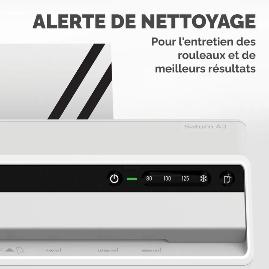 Fellowes Saturn A3 - Plastifieuse A3 - de 80 à 125 microns - à chaud et à froid