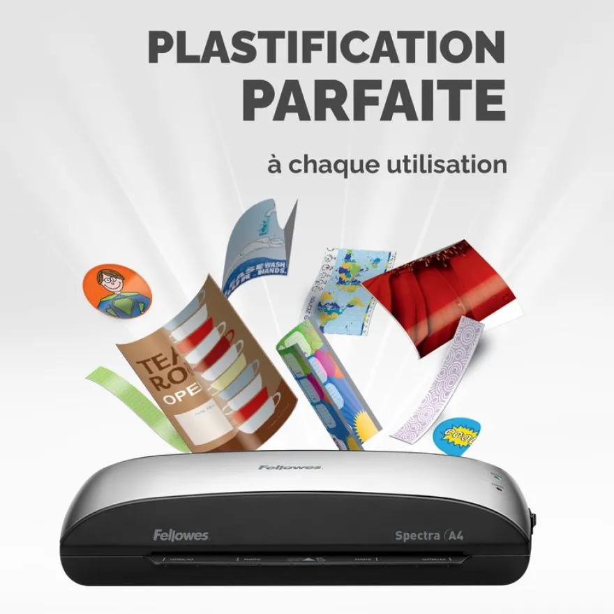 Fellowes Spectra A4 - plastifieuse A4 - de 80 à 125 microns - anti-bourrage