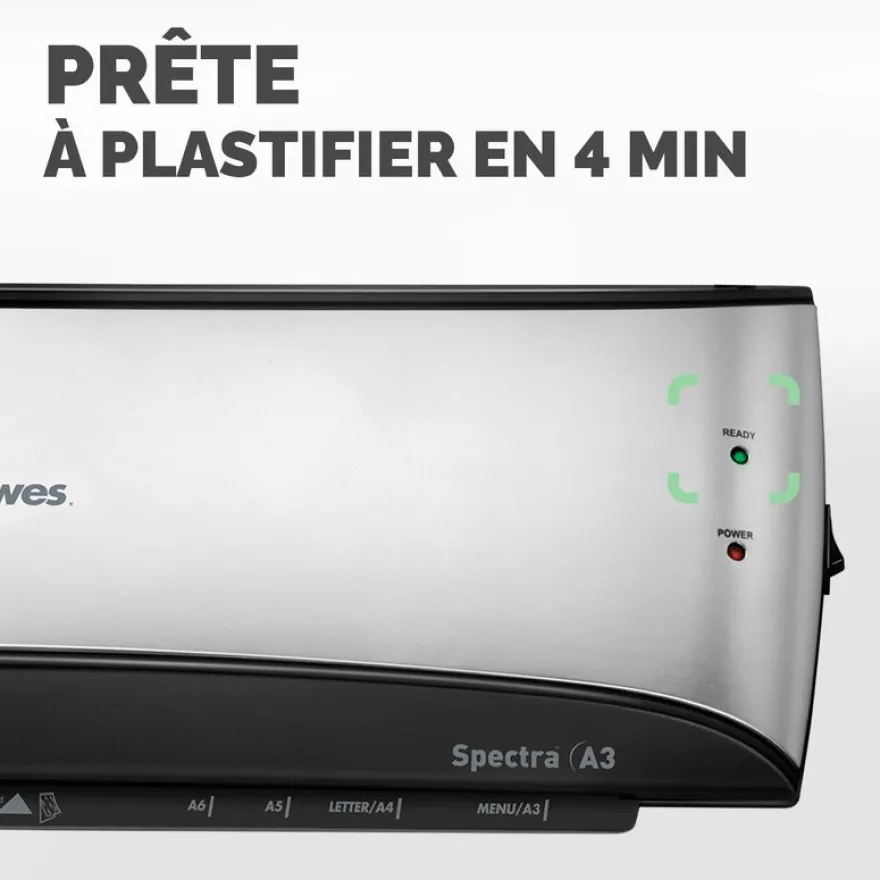 Fellowes Spectra A3 - plastifieuse A3 - de 80 à 125 microns - anti-bourrage