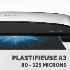 Fellowes Spectra A3 - plastifieuse A3 - de 80 à 125 microns - anti-bourrage