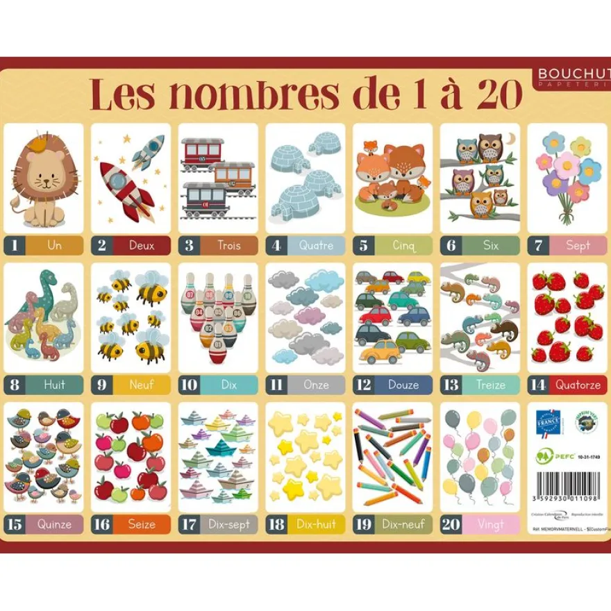 Fiche mémo souple Maternelle - 20,5 x 26,5 cm - Bouchut